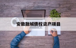 安徽融城债权资产项目