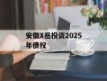 安徽X岳投资2025年债权