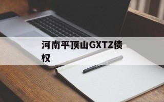 河南平顶山GXTZ债权