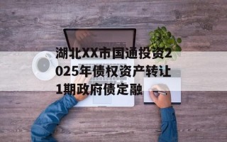 湖北XX市国通投资2025年债权资产转让1期政府债定融