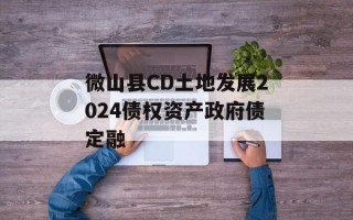 微山县CD土地发展2024债权资产政府债定融