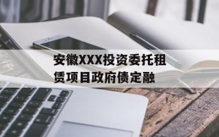 安徽XXX投资委托租赁项目政府债定融