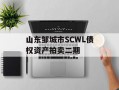 山东邹城市SCWL债权资产拍卖二期