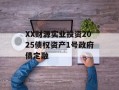 XX财源实业投资2025债权资产1号政府债定融