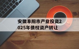 安徽阜阳市产业投资2025年债权资产转让