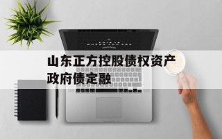 山东正方控股债权资产政府债定融