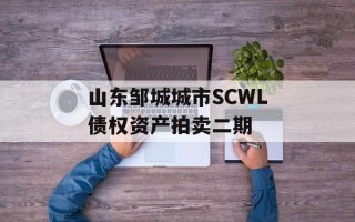 山东邹城城市SCWL债权资产拍卖二期