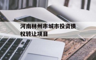 河南林州市城市投资债权转让项目