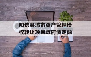 阳信县城市资产管理债权转让项目政府债定融