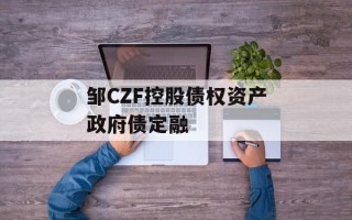 邹CZF控股债权资产政府债定融