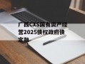 广西CXS国有资产经营2025债权政府债定融
