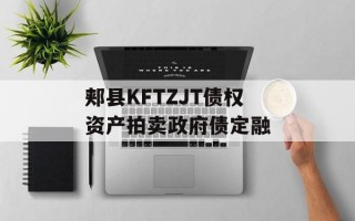 郏县KFTZJT债权资产拍卖政府债定融