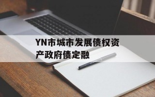 YN市城市发展债权资产政府债定融