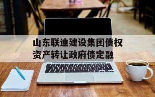 山东联迪建设集团债权资产转让政府债定融