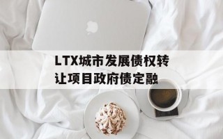LTX城市发展债权转让项目政府债定融