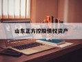 山东正方控股债权资产