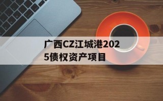 广西CZ江城港2025债权资产项目