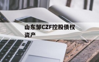 山东邹CZF控股债权资产