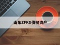 山东ZFKG债权资产