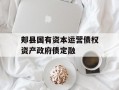 郏县国有资本运营债权资产政府债定融