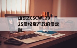 山东ZCSCWL2025债权资产政府债定融
