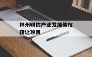 林州财信产业发展债权转让项目