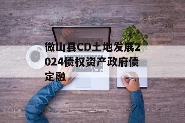 微山县CD土地发展2024债权资产政府债定融-第1张图片-定融评测网