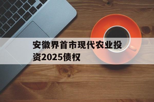 安徽界首市现代农业投资2025债权-第1张图片-定融评测网